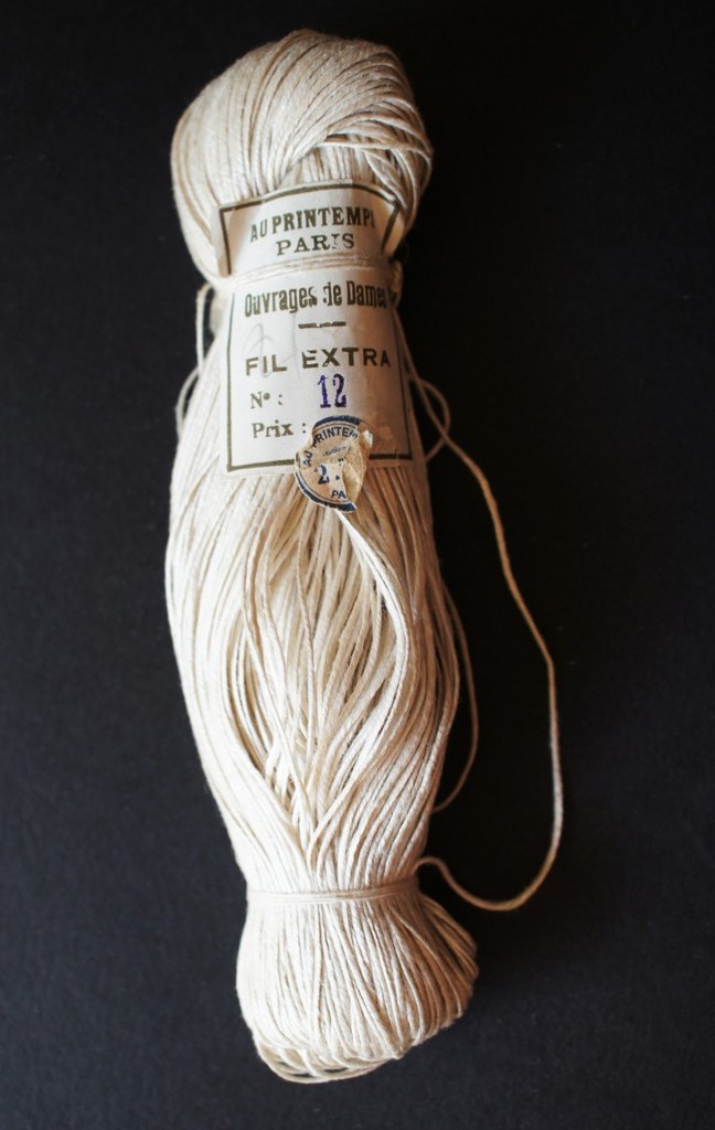 Antique French Linen and Silk String 