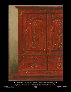 Eugene Grasset Wood Cabinet Art Nouveau Design
