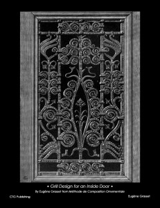 Eugene Grasset Wrought Iron Door Gate Design