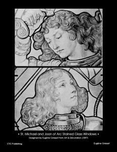 Eugene Grasset Stained Glass Windows - St Michael and Joan of Arc
