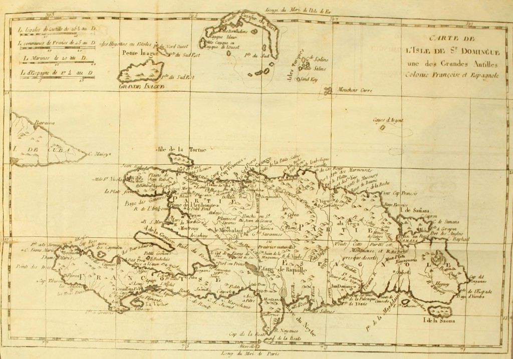 Map of the Caribbean circa 1800