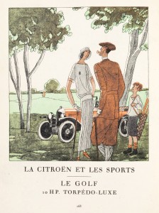 GOLF -- Citroën Art Deco Sports Poster Series