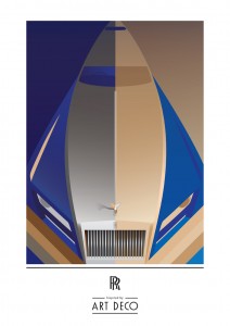Rolls-Royce Art Deco Color Illustration