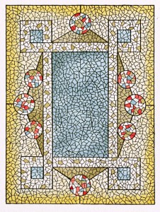 American Mosaic Glass Art of 1880 - Belcher Mosaic Glass Co. 1886