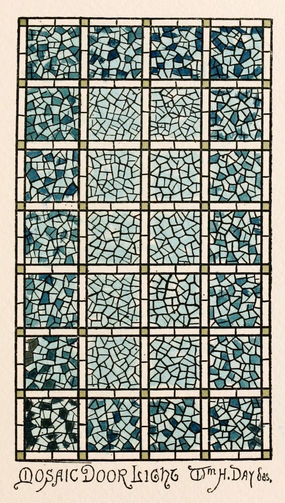 Mosaic Glass Art - Door Light  - Belcher Mosaic Glass Co. 1886