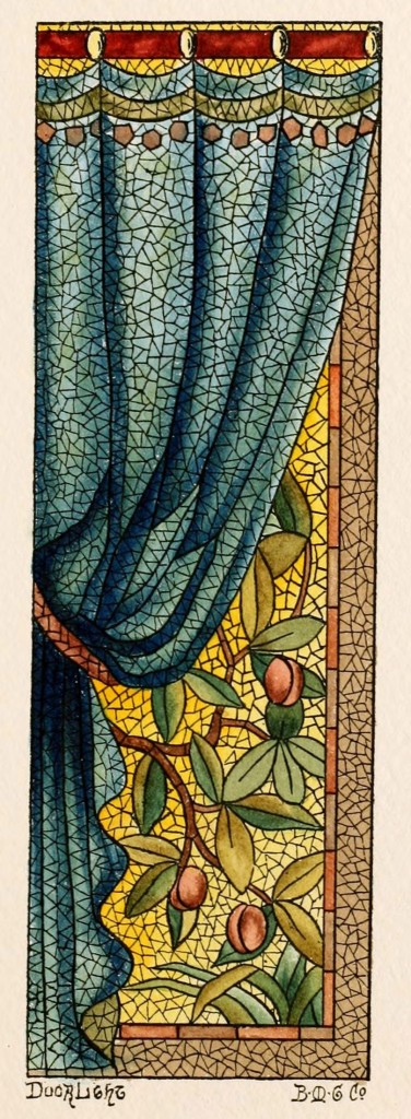American Mosaic Art Glass Door Light Belcher 1886