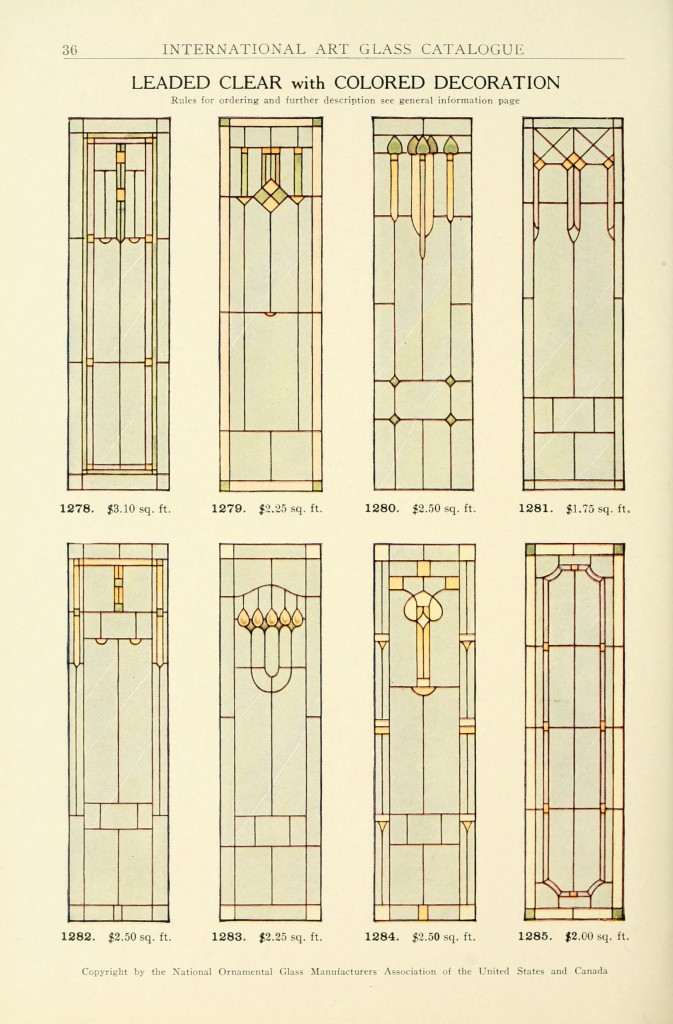Window Art Glass of 1914 by the National Ornamental Glass Manufacturers Association of the United States and Canada