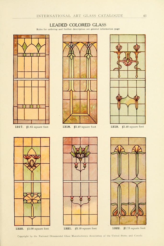 Window Art Glass of 1914 by the National Ornamental Glass Manufacturers Association of the United States and Canada
