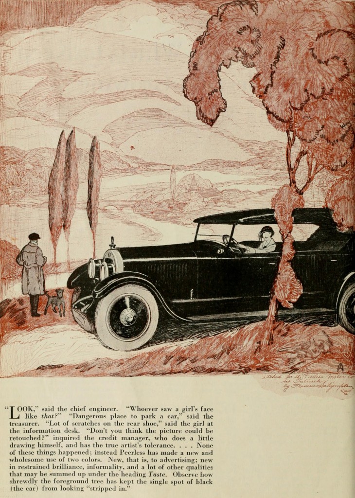  Peerless Motor Co Car Ad circa 1926