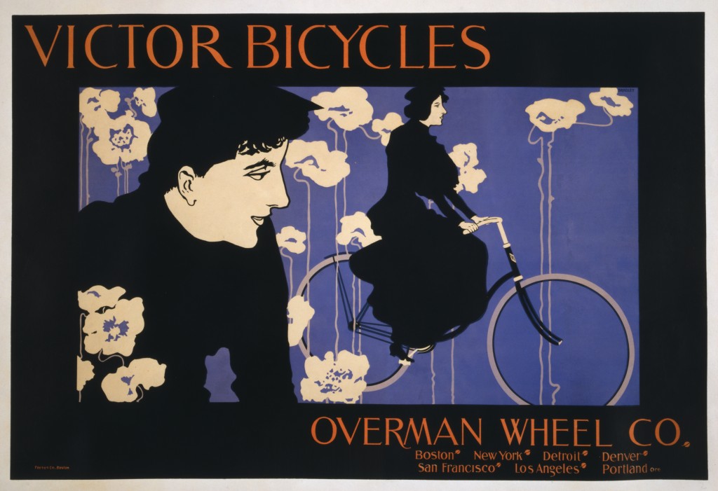 Victor Bicycles Overman Wheel Co by Will Bradley circa 1896