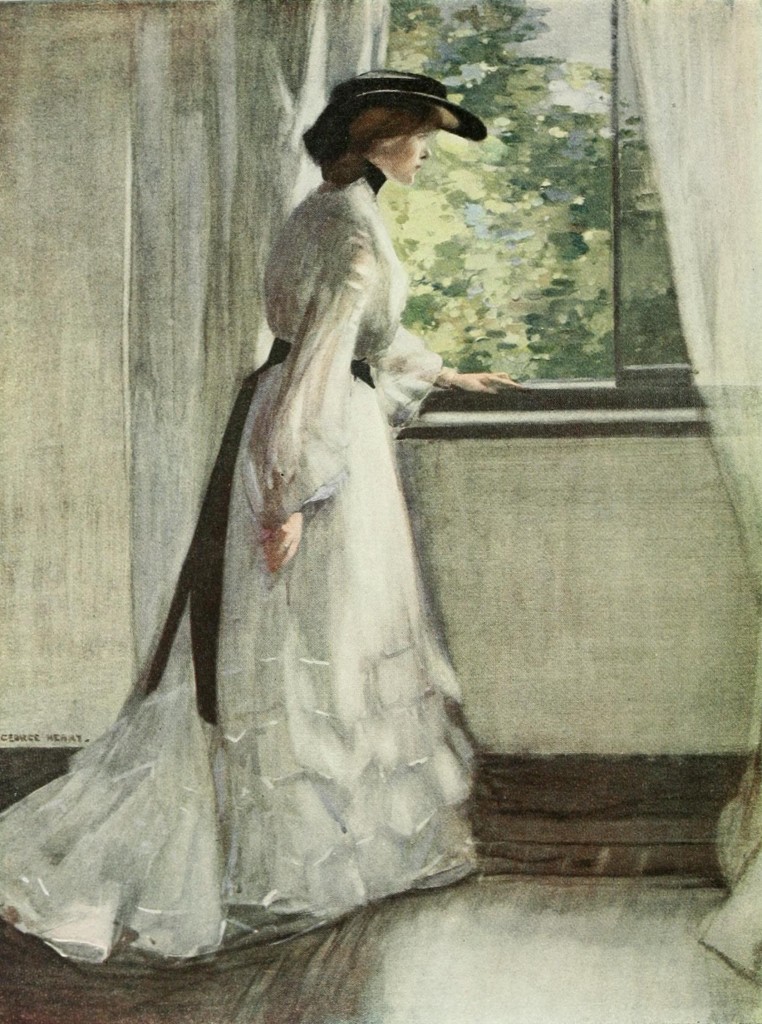 At the Window by George Henry circa 1916