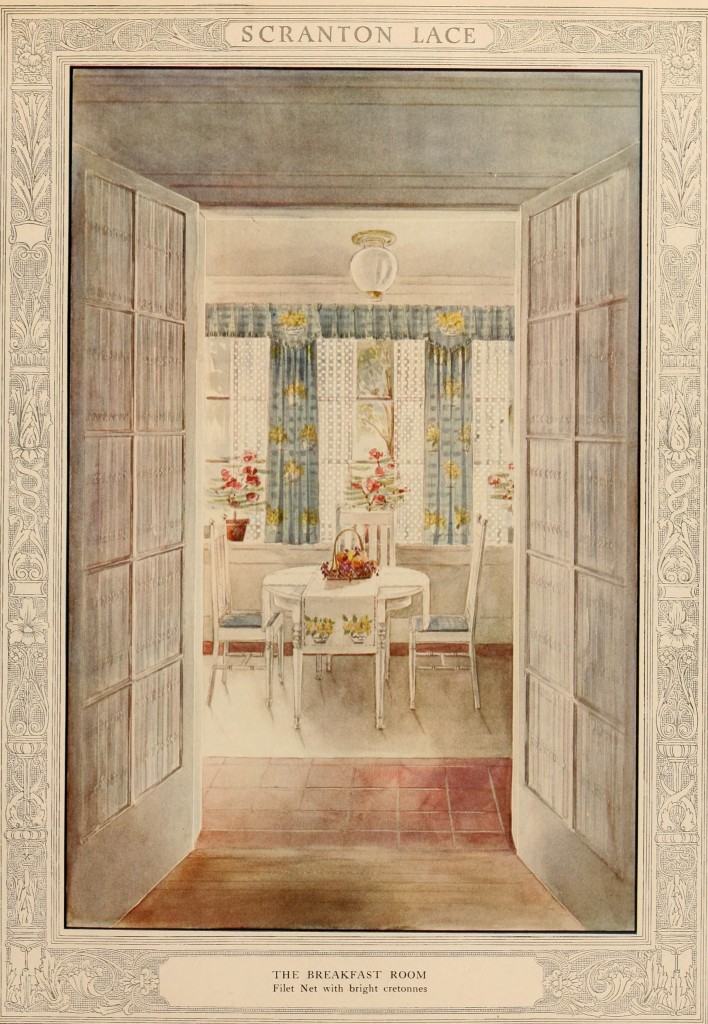 Breakfast Room Interior Design The Scranton Lace Company circa 1918