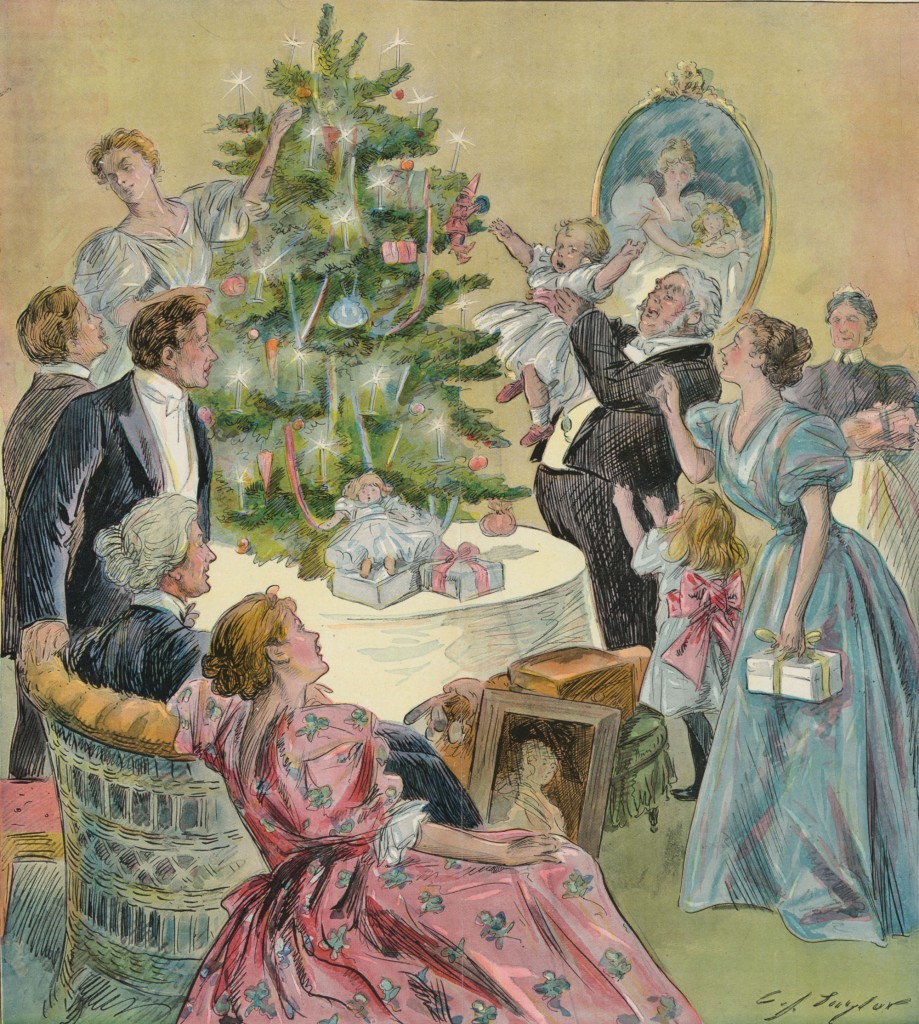 Christmas Poster He laughs best who laughs last by Charles Jay Taylor Puck December 1897