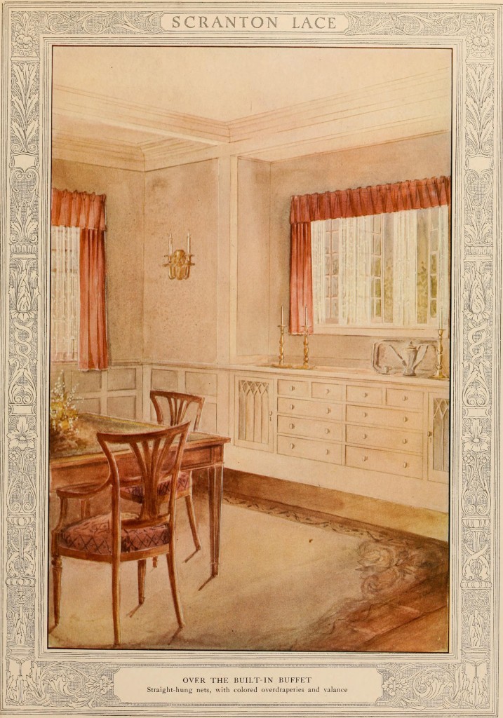 Dining Room Interior Design The Scranton Lace Company circa 1918