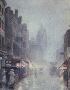 Fulham Road London by Yoshio Markino circa 1910