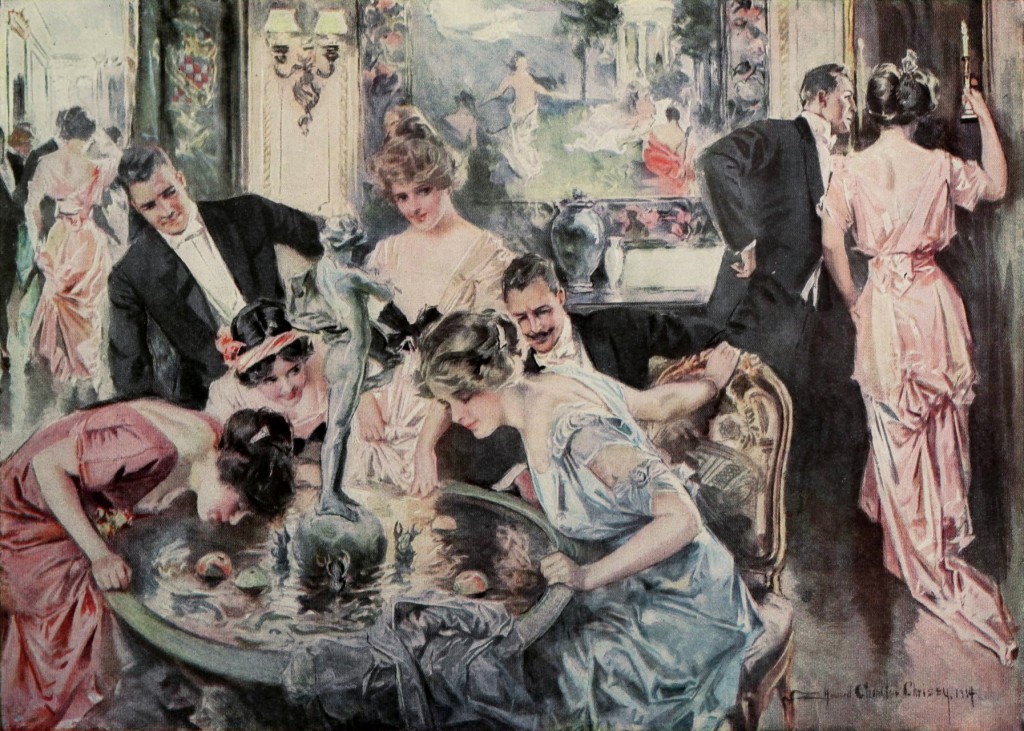 Halloween Party Illustration by Howard Chandler Christy circa 1916