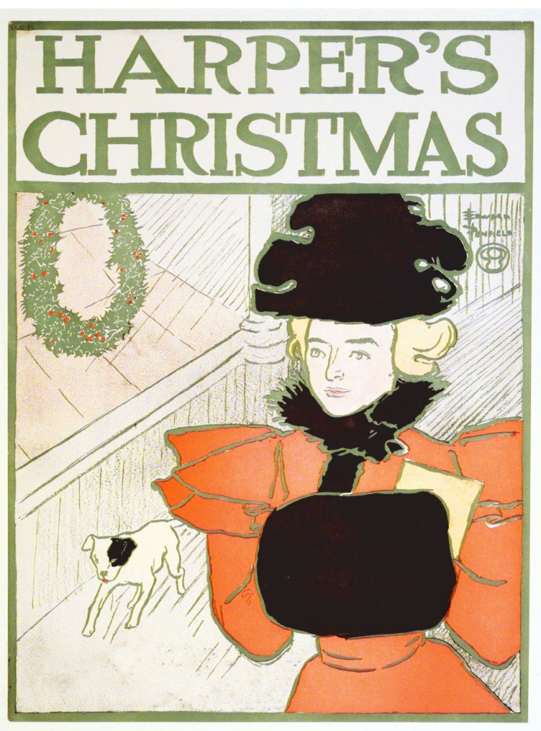 Harper's Magazine Christmas 1896 by Edward Penfield