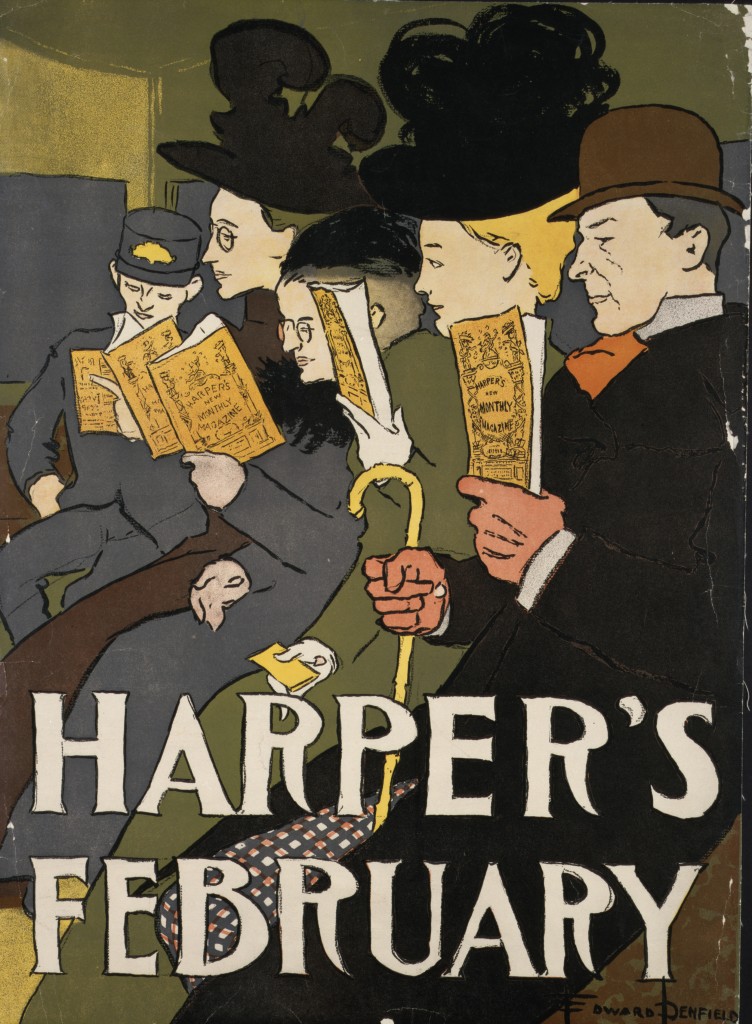Harper's February 1897 by Edward Penfield