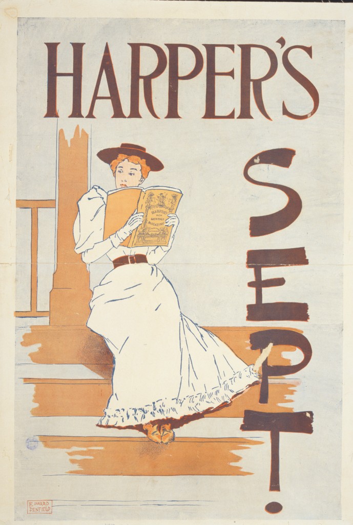 Harper's Magazine Cover for September 1893 by Edward Penfield