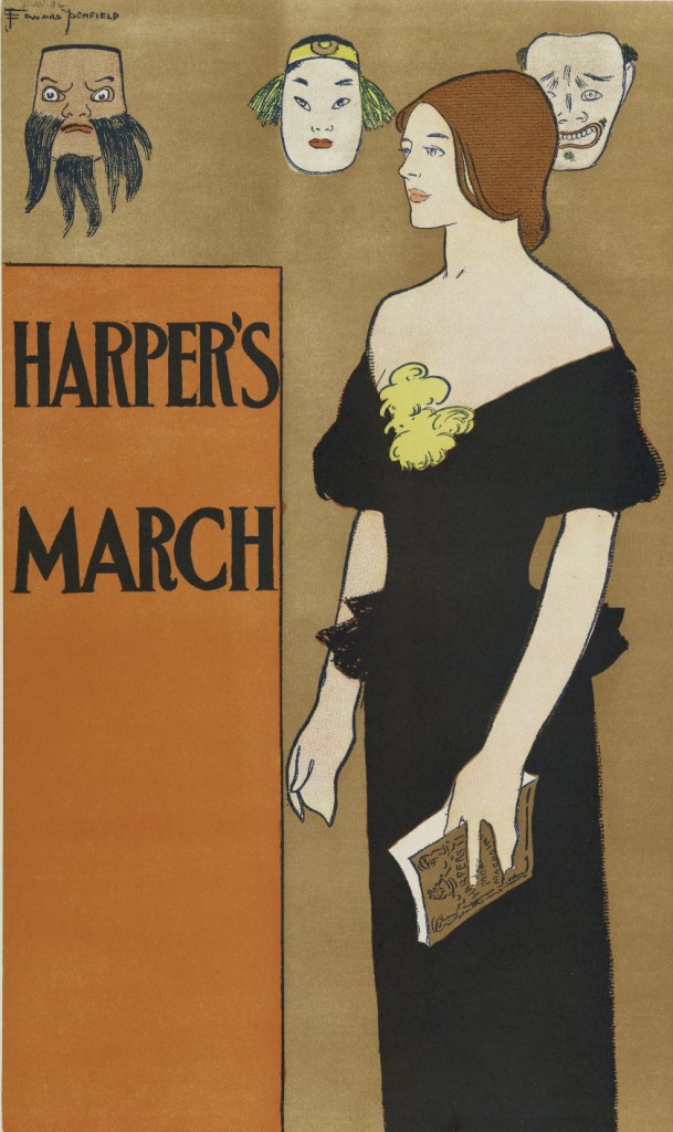 Harper's March 1896 by Edward Penfield
