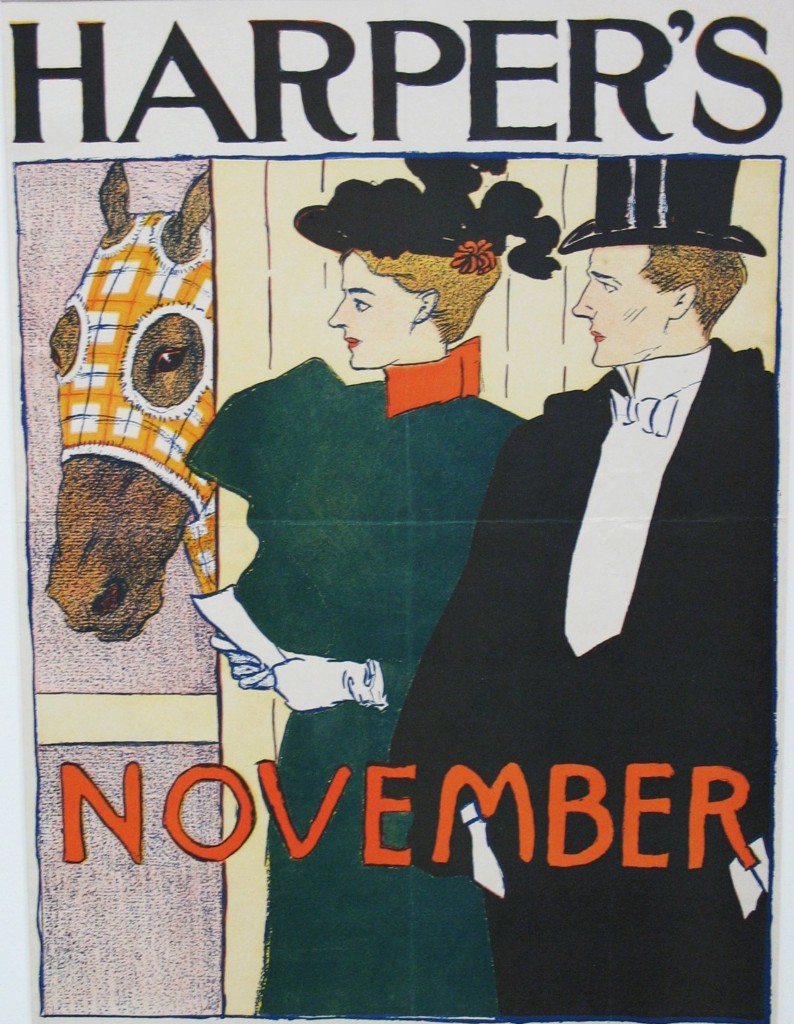 Harper's November 1895 by Edward Penfield