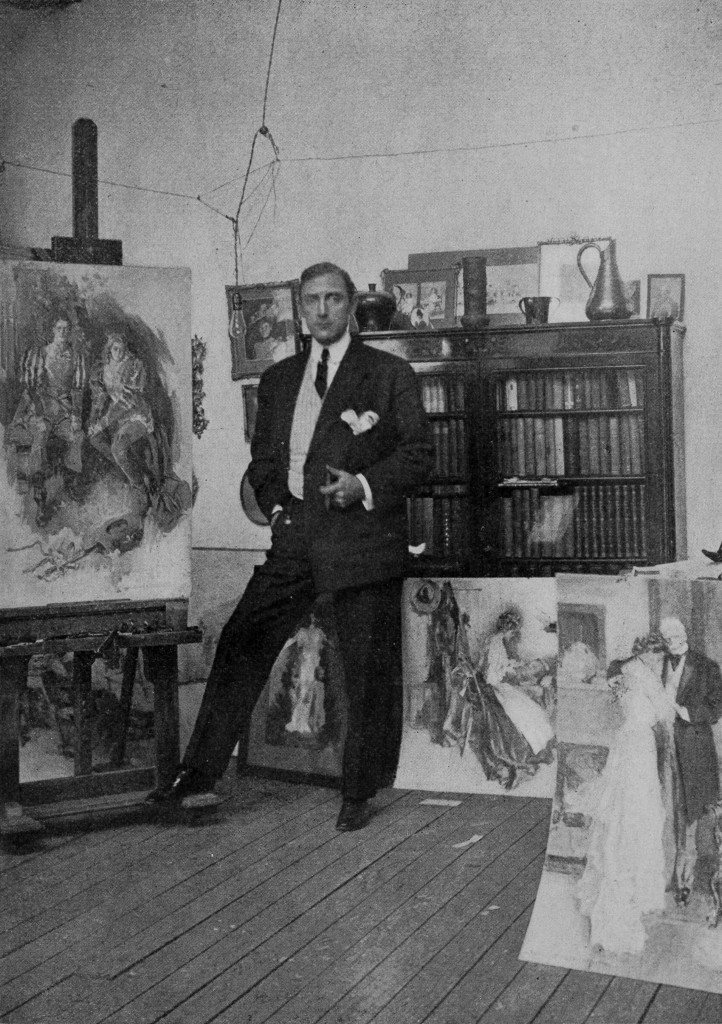 Howard Chandler Christy in His Studio 1905