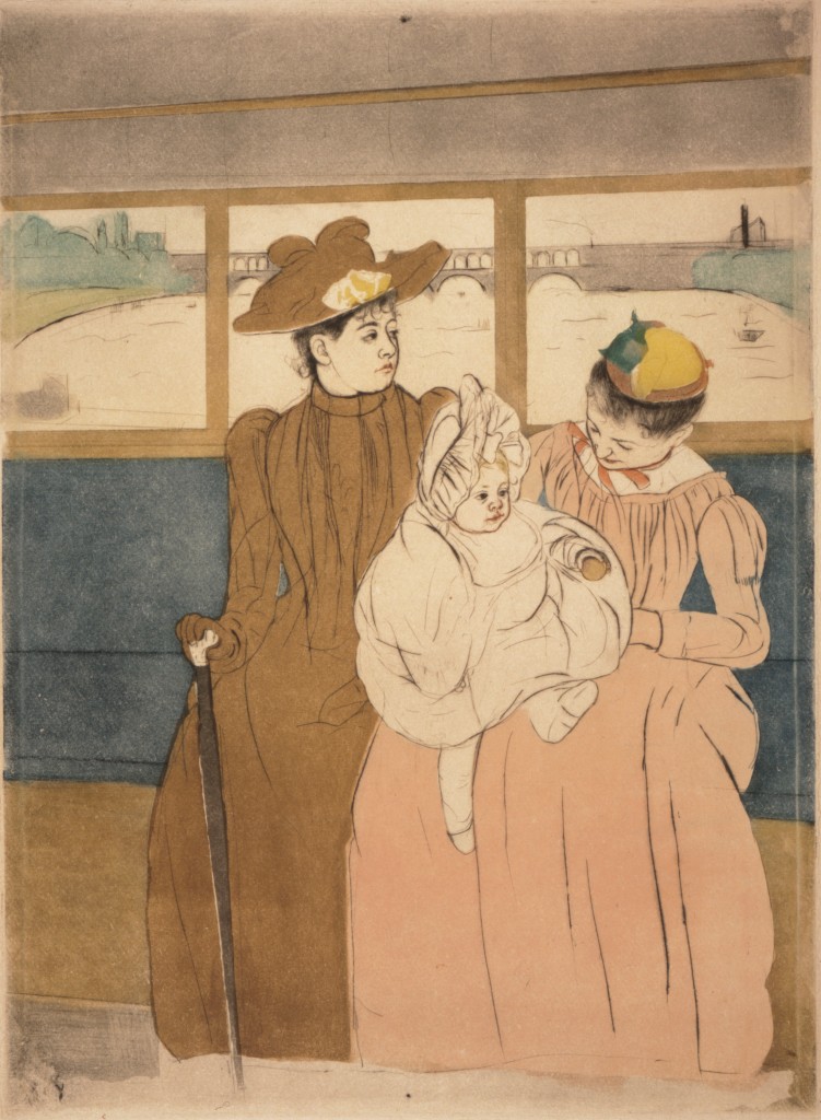 In the Omnibus by Mary Cassatt circa 1891