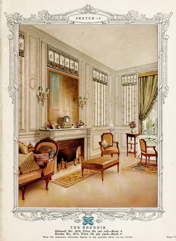Boudoir Design circa 1917 by Alfred Peats Co