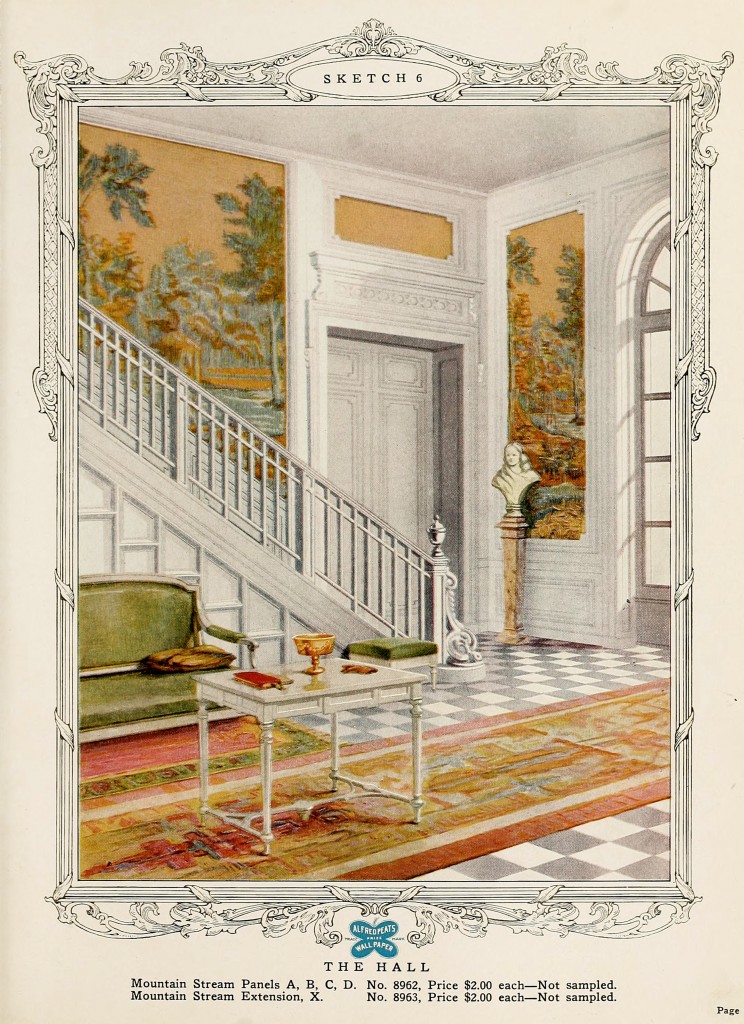 Hall Design circa 1917 by Alfred Peats Co