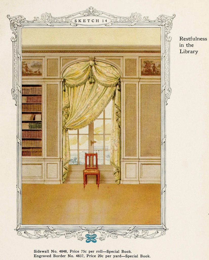 Library Design circa 1917 by Alfred Peats Co