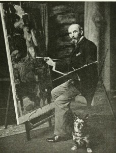 J. W. Waterhouse in His Studio