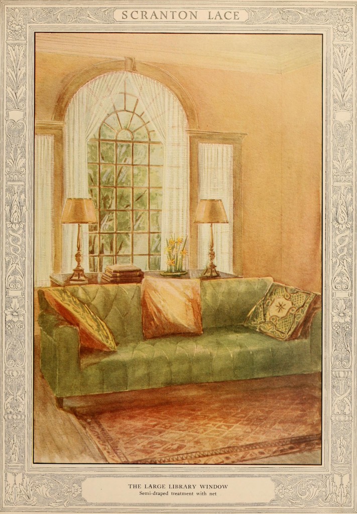 Library Interior Design The Scranton Lace Company circa 1918
