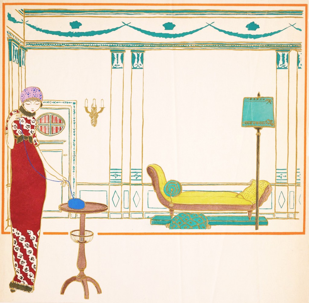 Paul Poiret Fashion Designs with Illustrations by George Lepape circa 1911