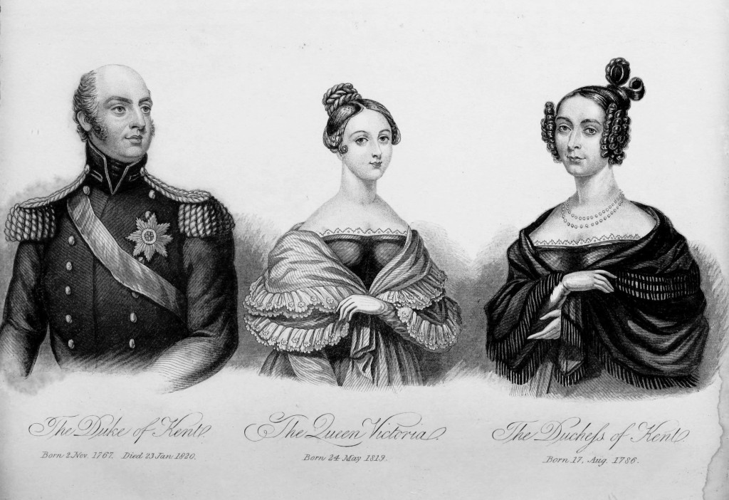 Queen Victoria with the Duke and Duchess of Kent