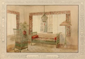 Solarium Interior Design The Scranton Lace Company circa 1918