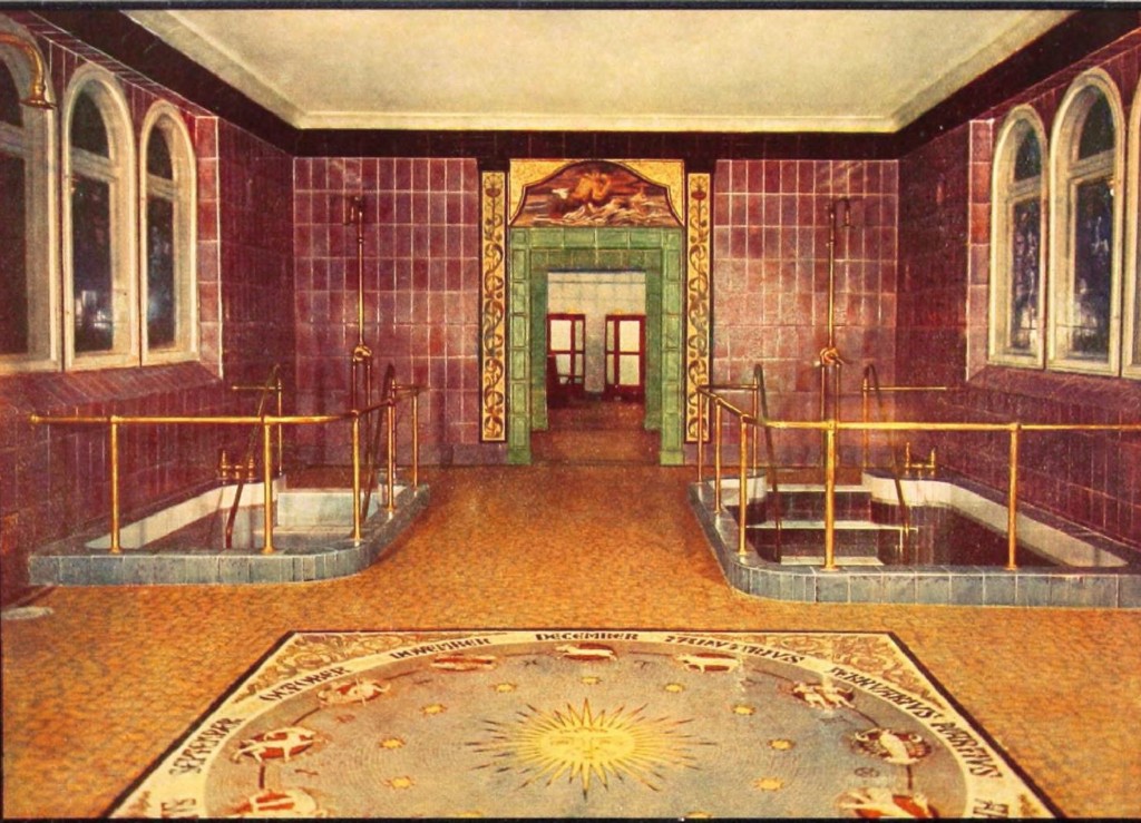 Villeroy and Boch Bathhouse Shower Room Design in Breslau circa 1929