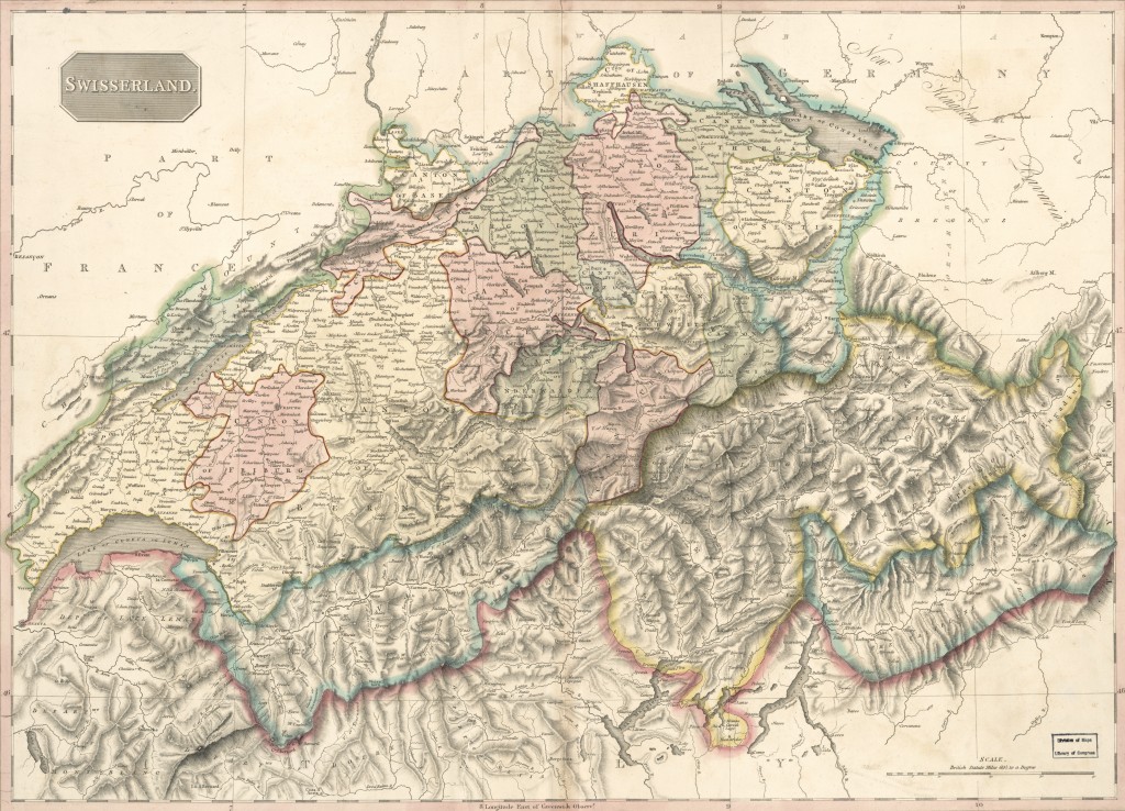 1818 Map of Switzerland