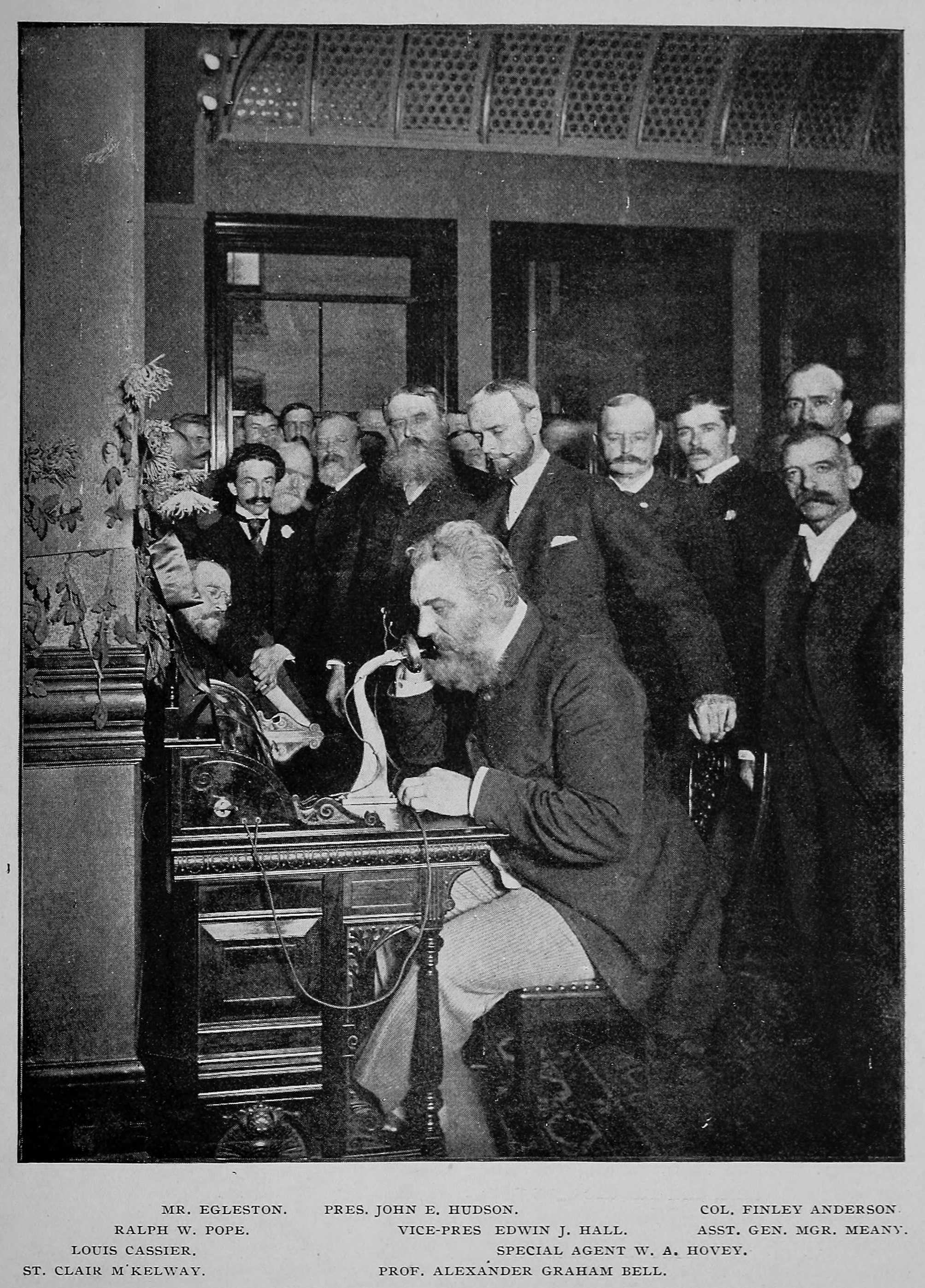 Alexander Graham Bell Makes A Call To Chicago October 18 1892 Photograph