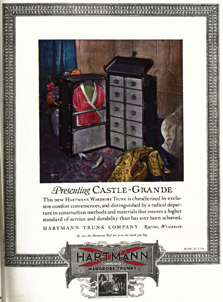 Hartmann Trunk Co. Advertisement 1921