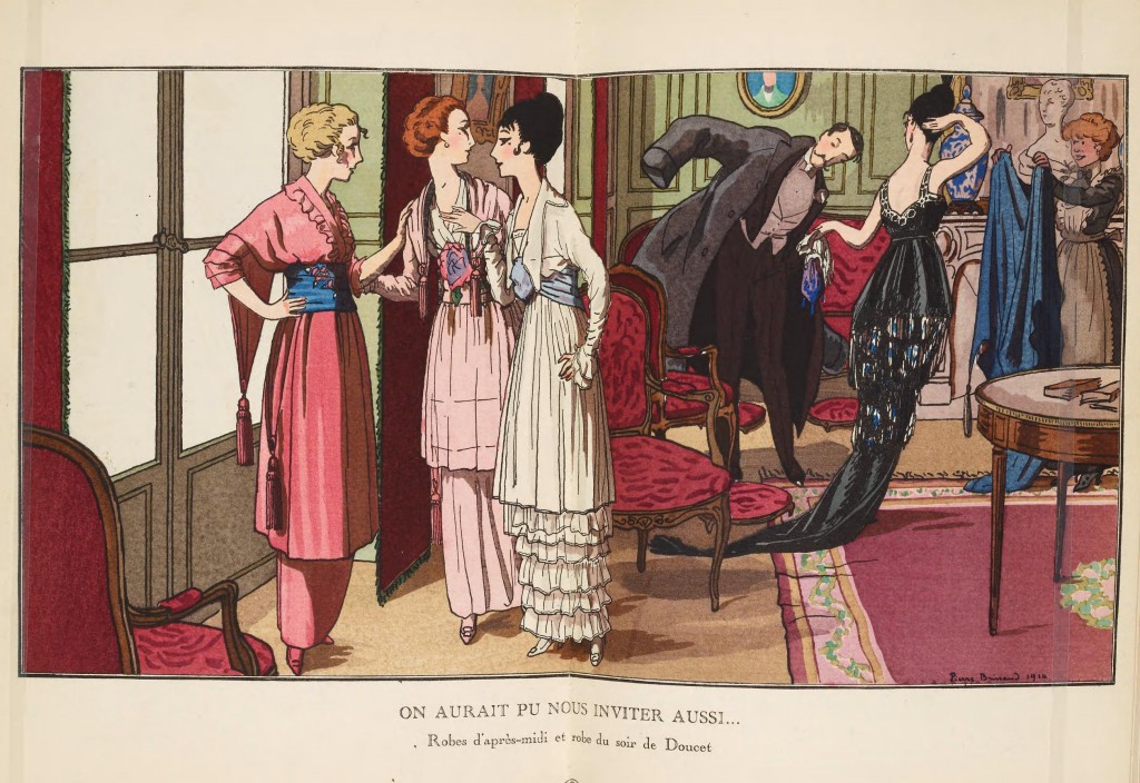 Jacques Doucet Fashion House Illustration By Pierre Brissaud 1914