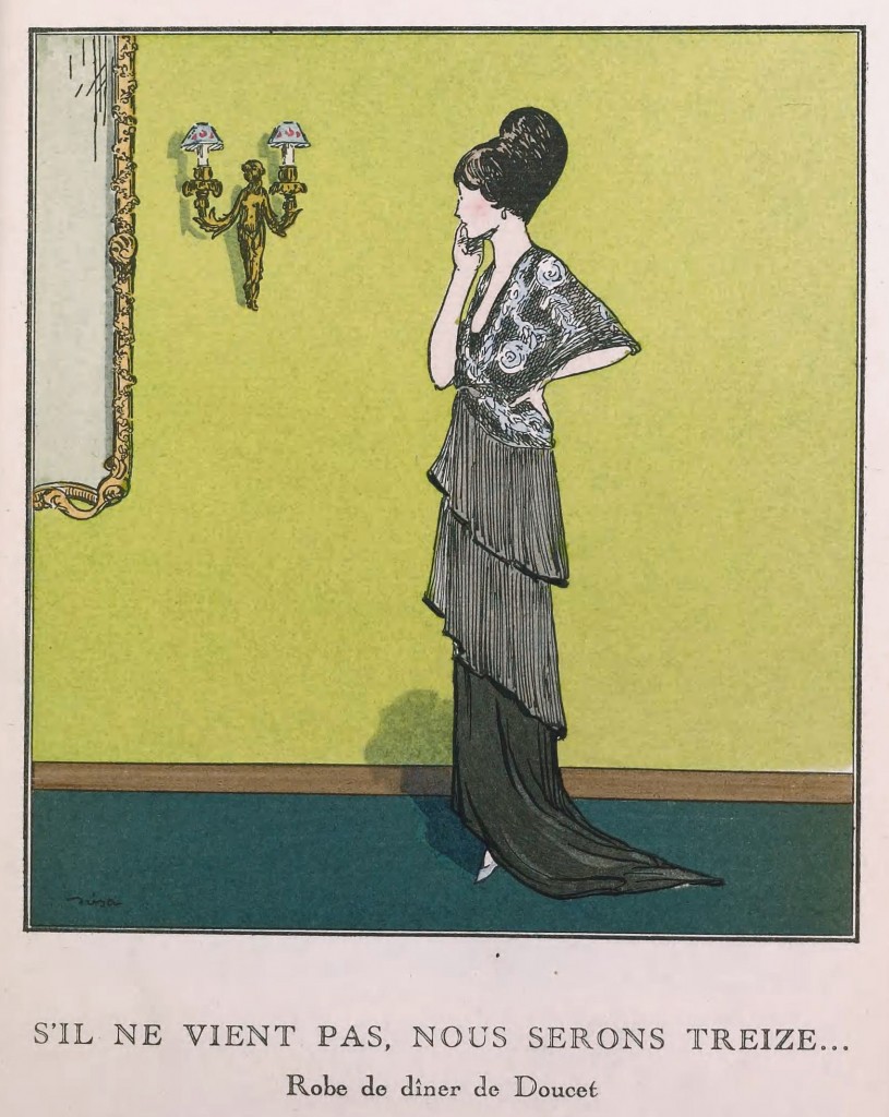 Jacques Doucet Fashion House Illustration By Dresa 1914