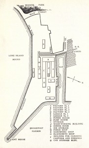Locomobile Company Map Bridgeport Connecticut circa 1911