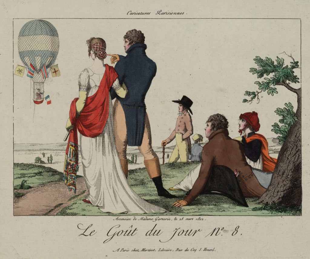 Air Balloon Ascension Of Madame Garnerin, March 28 1802