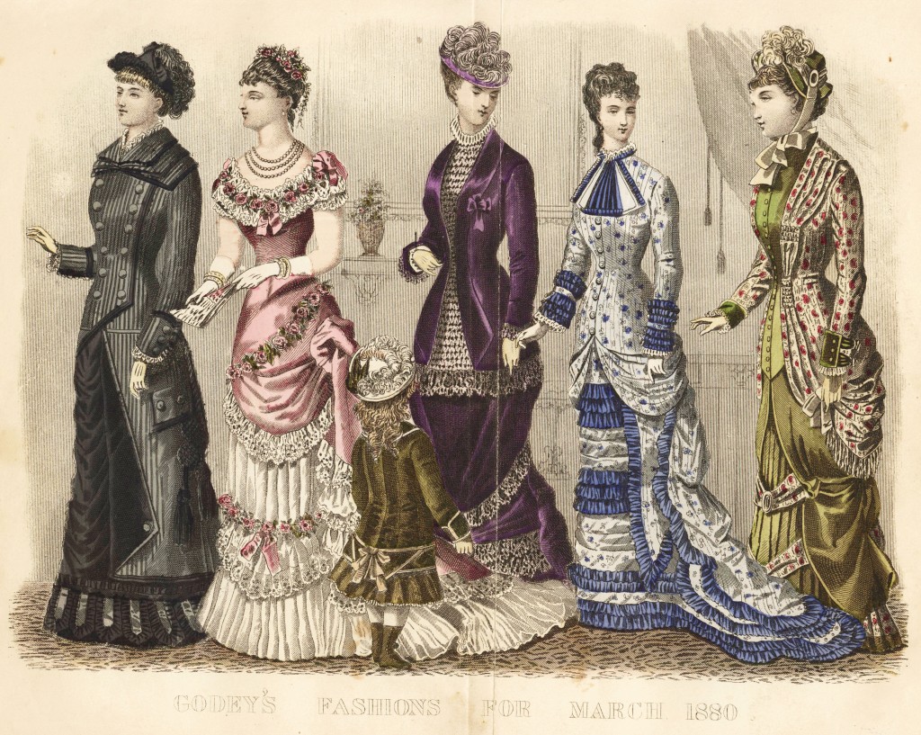American Women's Fashion March 1880