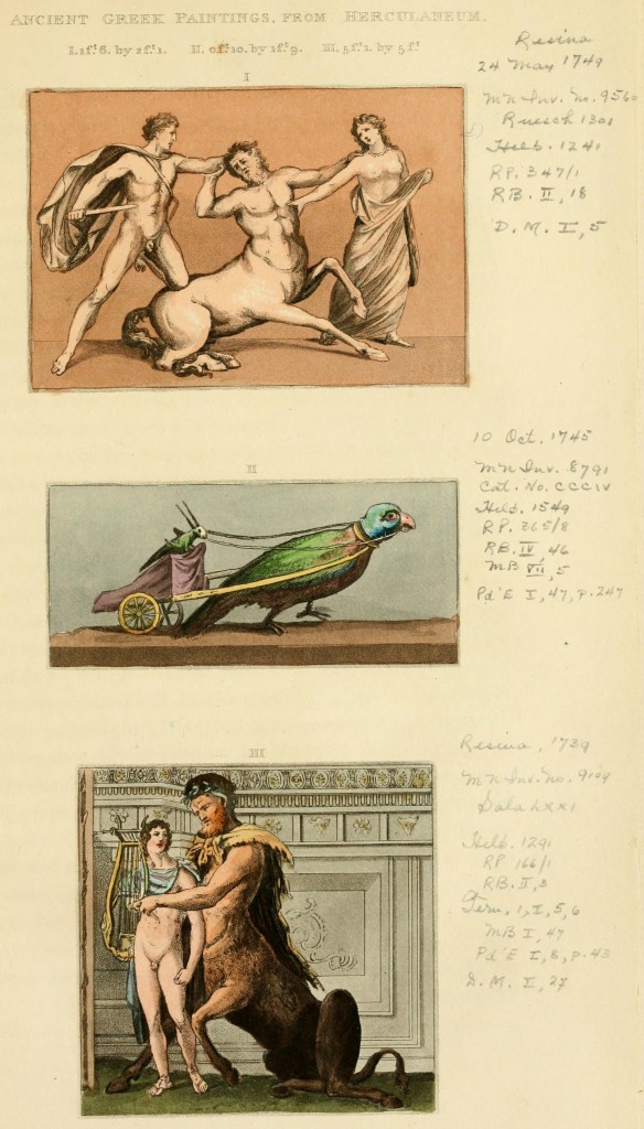 Ancient Greek Paintings circa 1802 as Published in 1815