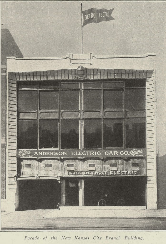Anderson Electric Car Co Building Door Image circa 1916