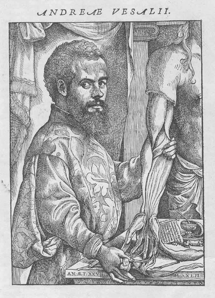 Image of Andreas Vesalius (1514-1564) from De Humani Corporis Fabrica