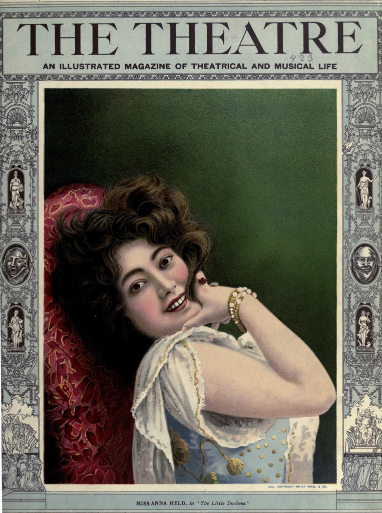 Anna Held - Theater Magazine Cover Portrait circa 1903
