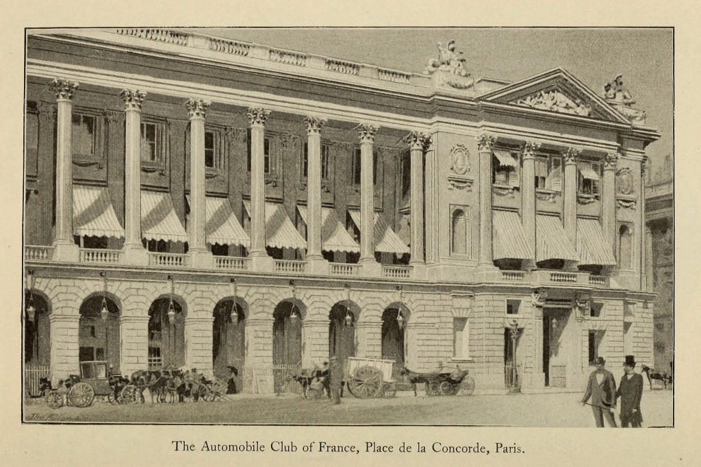 Automobile Club of France - Club Building on Place de la Concorde, Paris circa 1900
