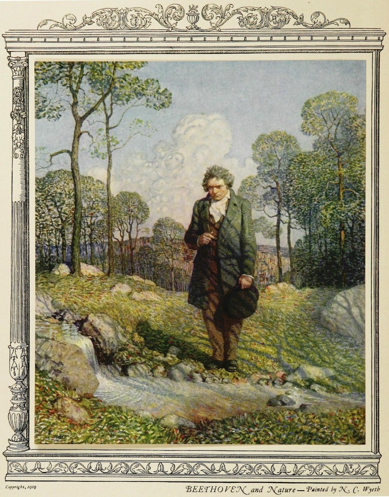 Beethoven And Nature Painting By N C Wyeth 1919